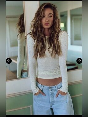 NWT Free People Night Sky long sleeve 🔥